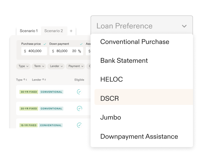 Lender access screenshot